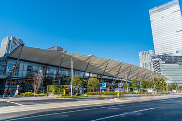 東京八重洲口日本橋三丁目の街並み